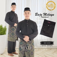 BAJU MELAYU CEKAK MUSANG HITAM WNI