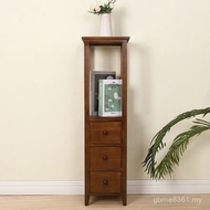 Solid Wood New Style With Shelf Installation Living Room Flower Stand Indoor Household Drawer Integr