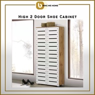 WALD 2 Door Shoe Cabinet 2 Door Shoe Rack Shoe Organizer Shoe Storage Almari Kasut Tinggi Kabinet Kasut Rak Kasut Tinggi