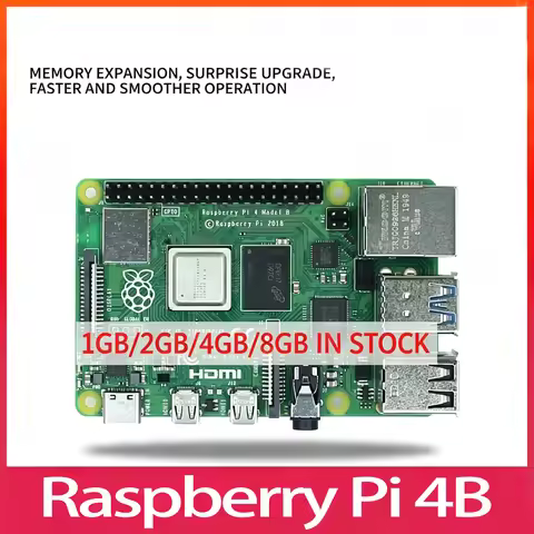Raspberry Pi 4th Generation B-Type Raspberry Pi 4 Development Board Programming AI Python 1GB 2GB 4G