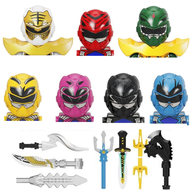 {tygkjgk} 7pcs Power Ranger Mini Man Figure