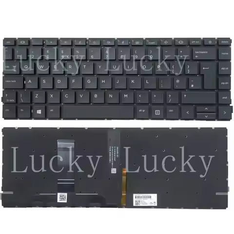 f Replacement for HP ProBook 440 G8 G9 445 G8 G9 UK English Layout Keyboard V195246EK1