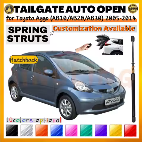 Qty(1) Trunk Strut with Spring for Toyota Aygo (AB10/AB20/AB30) 2005-2014 Hatchback Rear Tailgate Li