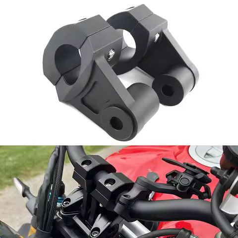 28mm 1 1/8" Motorcycle Handlebar Fat Bar Risers Mount Clamp For BMW F800R F800GT F800GS G650X R 12 N