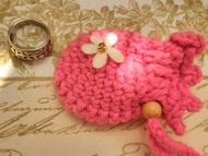 花眼魚。手織收納袋