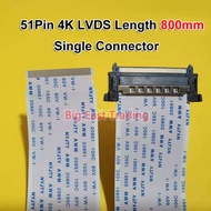 1pc 51Pin FFC FPC Cable Single Connector Pitch 0.5mm Length 300mm 400mm 500mm 800mm LVDS 1080P 4k HD