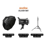 ชุดไฟสตูดิโอ Godox SL60IIBi Bi-Color Studio Light Set แบบครบเซ็ต 60W Bi-Color LED + Softbox + Stand ประกันศูนย์ไทย 3 ปี