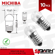 (10 pcs) G11 E10 Miniature Bulb Automotive Bulb Screw Type 3 watts 12V 24V