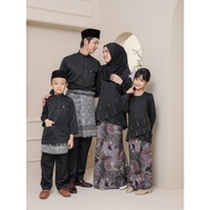 [SET FAMILY] KURUNG AULIA | KURUNG AULIA BUDAK | BAJU MELAYU | BAJU MELAYU BUDAK [HITAM]