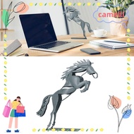 CAMELLI Metal Horse Statue,  Iron Running Horse Statue, Statues Abstract Grey Horse Figurine Decor O