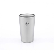 ABENAKI Titanium Double Wall Beer Cup 320ml – 99% Pure Titanium Insulated Tumbler | Lightweight Camp