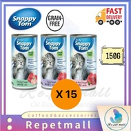 Baby Snappy Tom ( 1 Carton 15Can)150G Canned Wet Food  - Tuna Feast / Beef Feast / Chicken Feast Mak
