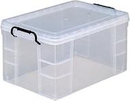 Izumi Kasei Storage Container, Made in Japan, Safety Box 7 Type, Clear, Width 17.3 x Depth 25.6 x He