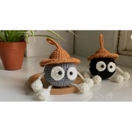Wool soot keychain