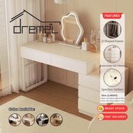 Dremel 130cm/170cm Modern Dressing Table Side Cabinet Without Mirror Bedside Makeup Space Saving Com