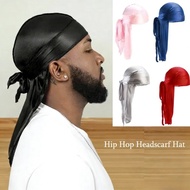Hiphop Style Pirate Silky Durag Fashion Headwrap Soft Hair Protection Cap for All