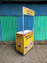 Booth Portable / Meja Lipat / Meja Jualan / Gerobak Lipat  / Gerobak Dagang / Gratis Desain