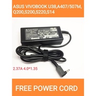 ASUS VIVOBOOK U38,A407m,F200,F201,F202,Q200,S200,S220,S14,S406U M509D CHARGER