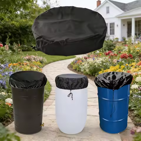 Bucket Cover, Dust Cover, Drum Cover, 55-gallon Industrial Bucket Cover, 65cm Diameter Universal Rai
