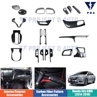 Honda City (2014-2019) Steering Wheel Cover window Switch Cover Carbon fiber accessories to prevent 
