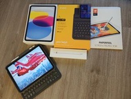 iPad 10  generation 256GB Blue with keyboard case and Apple Pencil