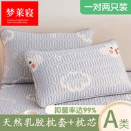 AT/🧿Latex Pillow Case Pillow Dormitory Single One Pillow Pillowcase Combination48x74cma Pair of Pillow Set B89H