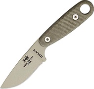 ESEE Knives Izula-II Fixed Blade Knife, w/Micarta Handle, Molded Sheath, & Clip Plate