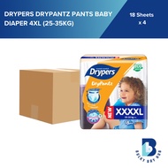[Carton Deal] Drypers DryPantz Pants Baby Diaper 4XL (25-35kg) 18sx4 (Bundle of 4)