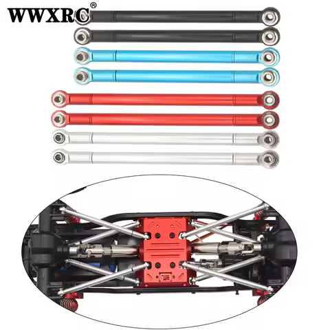 8PCS Metal Pull Rod Link Rod Linkage For 1/12 MN128 MN86S MN86 MN86KS MN86K MN G500 Upgrade Parts RC