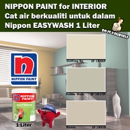 Nippon Paint EasyWash Interior collection 1 Liter Drifting By 1838P / Pebble Walk 1817P / Ramie 1851