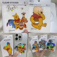 (雷射幻彩貼一包兩張)日本迪士尼100週年 小熊維尼 維尼熊 Pooh Winnie the Pooh小豬Piglet屹耳Eeyore跳跳虎Tigger Toy Story 三眼仔火箭巴斯光年胡迪貼紙