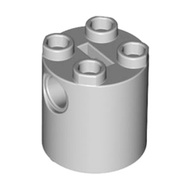 COOLPON|This Is LEGO Lego's Parts Round 2x2x2 Robot Bottom Shaft Bracket 30361c 6310181 Light Gray