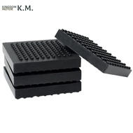 KINGDOM MOTOR-4Pcs Treadmill Mat High Density Rubber Exercise Equipment Mat Exercise Fitness Mat for