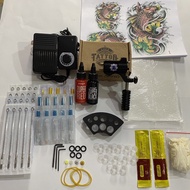 Kit of 1 Bishop tattoo machine, genuine skin tattoo ink