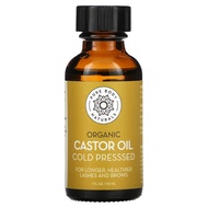 Pure Body Naturals, Organic Cold Pressed Castor Oil Kit, 1 fl oz (30 ml)