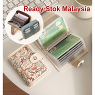 Multi-slot card holder short wallet woman pu leather purse wanita credit card holder-yuss