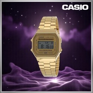 CASIO A-168WG-9 Gold Digital Watch Retro Men's Classic Style Stainless Steel High-End