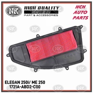 AIR FILTER ELEMENT - MODENAS/ KYMCO - ELEGAN 250i/ ME 250/ 250EX/ ABS - 1721A-ABD2-C00 (NK)