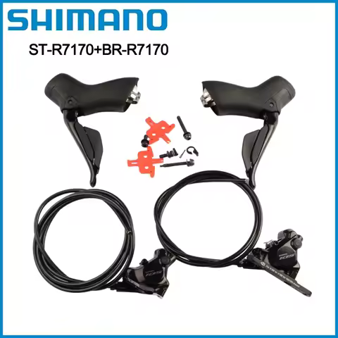 Shimano Di2 105 ST-R7170 BR-R7170 Hydraulic Disc Brake Dual Control Lever 2x12Speed L05A/K05S Pads F