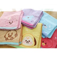 Bt21 bts 毛巾 浴巾 手巾 吸水 家居 日用品 實用 cooky tata chimmy 公仔 防彈少年團 RJ koya shooky 公仔 禮物 送禮 聖誕禮物 生日禮物