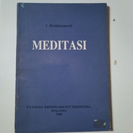 MEDITATIONS MEDITATION J. Krishnamurti Krishnamurti Foundation Trust Ltd. London. CHRISTIAN FOUNDATI