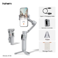 Hohem ISteady สมาร์ทโฟน X3ซีรีส์เครื่องกันโคลง AI กล่องใส่โทรศัพท์3แกนไม้เซลฟี่ในตัว & ไฟเติมแม่เหล็