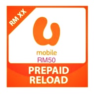 U mobile Prepaid Reload/Top up RM50