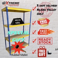 [Blue/Yellow] Boltless Rack Shelf Rack Storage Rak Dapur Rak Besi Rak Serbaguna 置物架 150-210cm(H)X30-