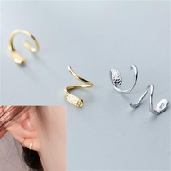 1Pair 925 Silver Gold Stud Earrings for Women Elegant Simple Jewelry Gift