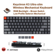 Keychron K3 v2 Ultra Slim RGB Backlight GATERON Low Profile Mechanical Wireless Mechanical Keyboard