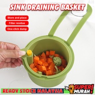 Sink Drain Strainer Press Automatic Dumping Basket Multi-functional Use Filter Net for Tub Kitchen