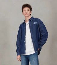 Evisu Japan Osaka Demin Shirt 日系福神牛仔印花口袋卹衫