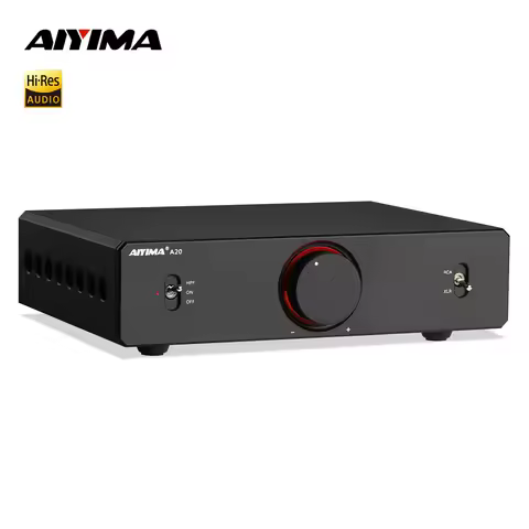 AIYIMA Audio A20 Stereo Power Amplifier PFFB Fully Balanced HiFi 2.0 Amp with HPF High Pass Filter T