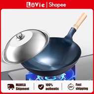 LaVie Authentic Non stick Wok Pan Heavy Duty Carbon Steel Pan Nonstick Ninong Ry Cast Iron